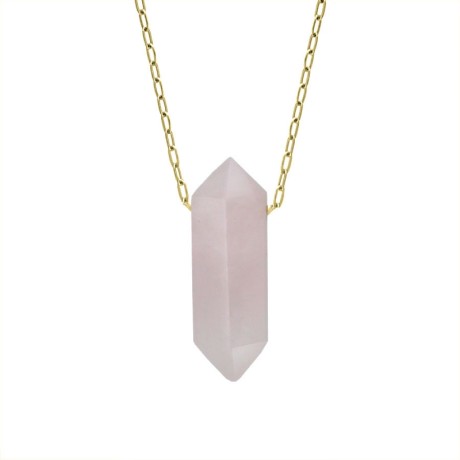 Ocelový náhrdelník Enrica, amulet Růženín, chirurgická ocel
